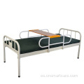 Cama de hospital de metal plana simple y plana